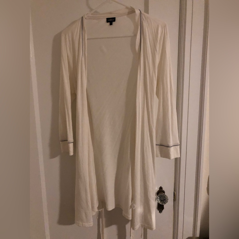 Cosabella White Pima Cotton Modal Bella Robe S